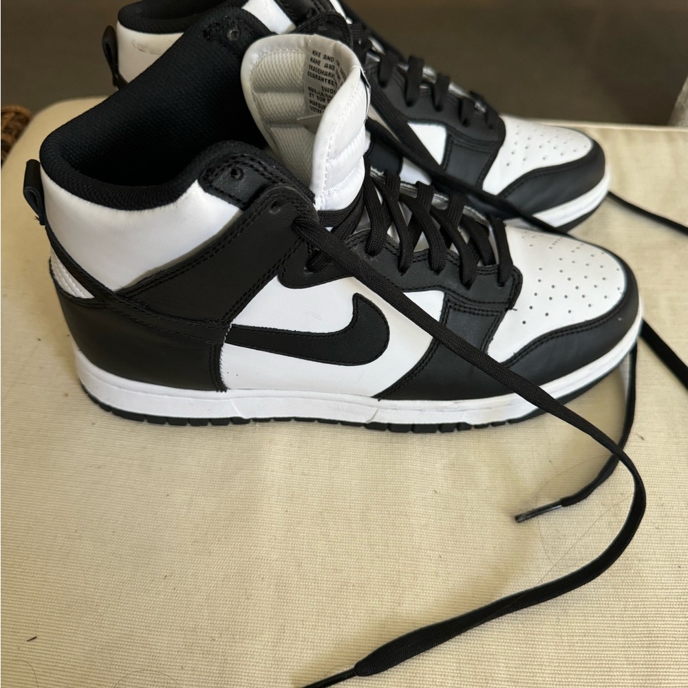 Nike Black and White High-Top Sneakers